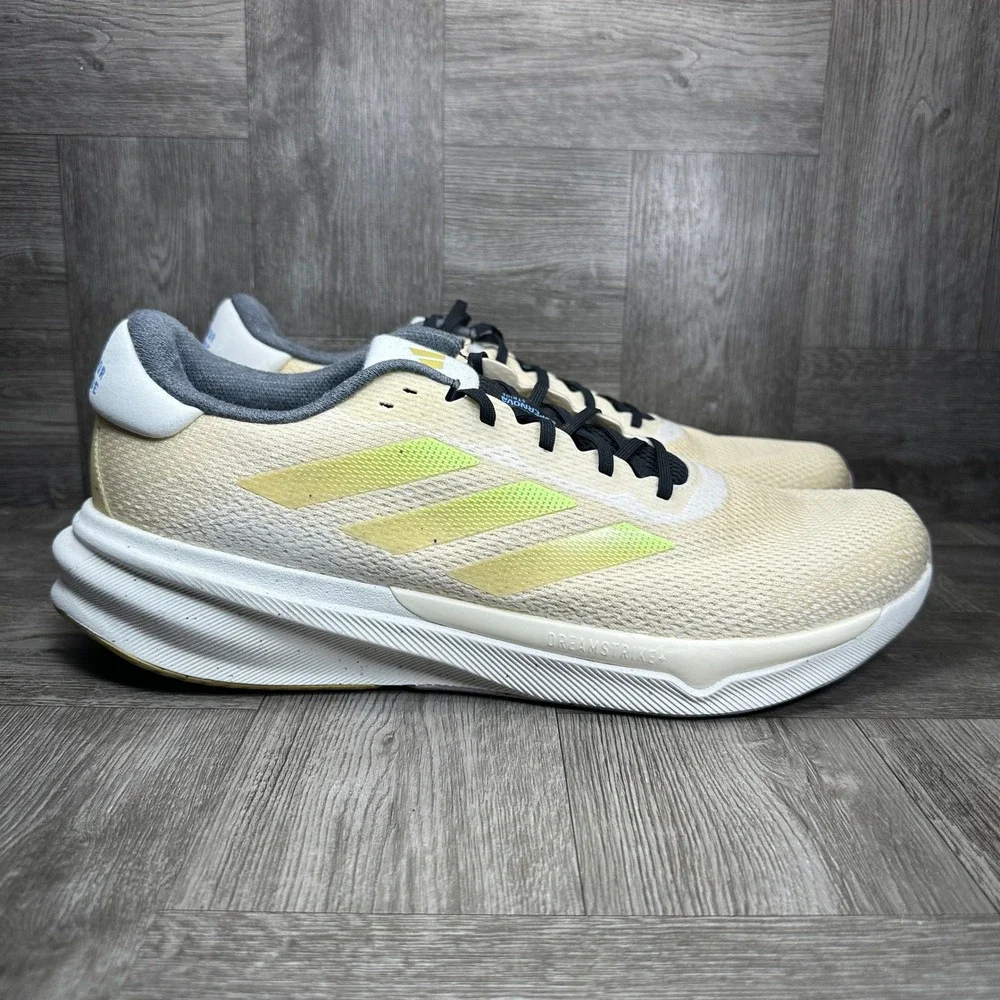 Adidas Supernova Stride MFTP Mens 13 Cream Lime Green Running NEW IG8322